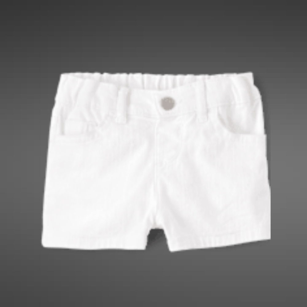 White Jean Shorts